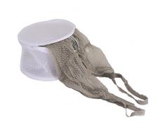 MSV Cesta Lavadora para Lenceria, PoliÃ©ster, Blanco, 29.3 cm