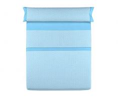 Colvihome Bambi Juego de sabanas 3 Piezas, Tejido, Azul, 90 Cm