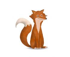 Komar Wandbild Von Cute Animal Fox | Poster, Bild, Wohnzimmer, Schlafzimmer, Dekoration, Kunstdruck | ohne Rahmen | P111H-40x50 fotomural, WeiÃ, Rot, Beage