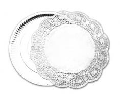 IBILI 729520-3 Bandejas 32+5 Blondas Redonda 34-Plata