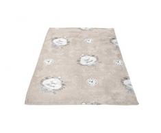 Manta Polar Estampada de Microfibra 110 x 170 cm Esprit DE FAMILLE Gris Topo de Soleil dâOcre