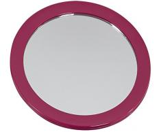 SANWOOD Nelly Espejo CosmÃ©tico, acrÃ­lico, 15.7Â x 15.7Â x 2.5Â cm, acrÃ­lico, Himbeer, 15.7 x 15.7 x 2.5 cm