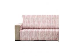 Estoralis Veracruz - Protector Funda Sofa. Fundas para Sofa Jacquard. Reversible Comodo Practico Resistente. Facil Montaje 1 Plaza. Color Rosa