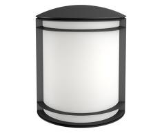 Philips Lighting myGarden Aplique 4000K, IP44, iluminaciÃ³n exterior, resistente a la humedad y la intemperie, 6 W, negro