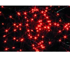 House of Fun 96 de luces LED para cadena, rojo, 89 cm