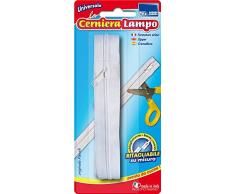 la cremallera 60 x 2,5 cm, cremallera zip, cremallera cortinas y almohadas, bisagra de cortinas, cortado a la cremallera universabile con cremallera para las almohadas, art 461.