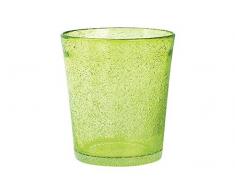 H&H Giada Vaso Bebida, 46 cl, Vidrio, Verde, 1 Unidad