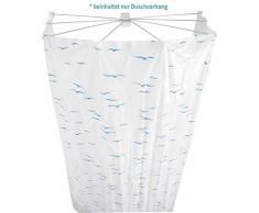 Ridder Sylt - Cortina de Ducha de Repuesto, 100% PEVA, Color Azul, Aprox. 210 x 170 cm.