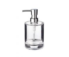 Ridder dispensador de jabón (Windows Transparente, acrílico, 8,3 x 8,3 x 15,8 cm