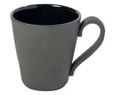 Costa Nova Lagoa Eco Gres - Juego de 6 vasos con asa, color negro