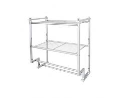Organize It All Estante de baÃ±o Cromado de 2 Niveles con Barras de Toalla