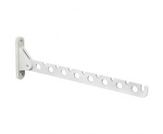 Secotec Ropa Ventilador plástico Blanco Gancho Plegable, Perchero 1 Pieza