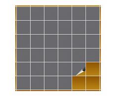 FoLIESEN Adhesivo para Azulejos para baño y Cocina â 10 x 10 cm â Plateado Brillante â 400 Adhesivos para Azulejos para Pared Azulejos