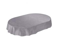 ANRO - Mantel de Hule, diseño de la Torre Eiffel, ParÃs, Amor, Romántico, Ovalado, 240 x 140 cm, Borde de Corte, 140 x 240 cm