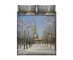 Sogni dAutore Sogni D Autore Set de Ropa de Cama (Hoja Plana 255x300cm + 2 Fundas Cojin 52x82cm con Solapa Interna), SD30, 100Â % AlgodÃ³n, Doble