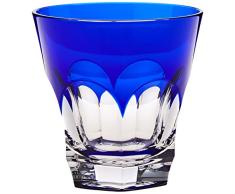 Cristal de Sévres Vaso de Whisky Azul Cobalto chenonceaux