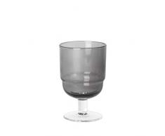 broste Copenhagen Nordic Bistro 14496212 - Copa de vino tinto (cristal soplado a mano, 200 ml, 6,9 x 6,9 x 11,2 cm), color gris