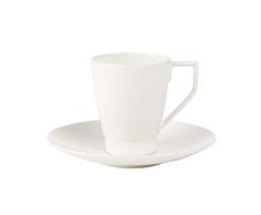 Villeroy & Boch La clasenza Nuova Taza de cafÃ© con Plato (2Â Unidades, Porcelana Bone China, Multicolor