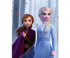 Komar Disney Wandbild Von Frozen Sisters in The Wood | Kinderzimmer, Babyzimmer, Dekoration, Kunstdruck | ohne Rahmen | WB072-40x50 fotomural, carbÃ³n