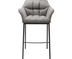 KARE Thinktank Quattro Taburete de Bar, Otros, Gris, 55 x 65 x 106 cm