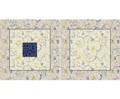 Bassetti 9275539 Oplontis. v9 N – Funda de cojín (satén, multicolor, 60 x 60 x 0,5 cm
