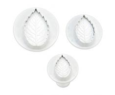 Moldes para galletas Städter pétalos con extrusora conjunto de 3 de plástico