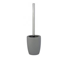 Wenko Escobillero CerÃ¡mica, Gris 11 x 11 x 41 cm