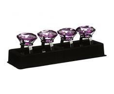 Premier Housewares - Juego de servilleteros (Forma de Anillo con Diamante, 4 Unidades)