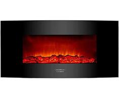 Cecotec 5365 - Chimenea electrica Decorativa de Pared Ready Warm 2200 Curved Flames