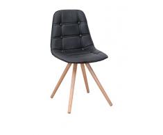 Suarez Moon Silla de Haya, Haya, Negro, 42 x 40 x 85 cm, 4 Unidades