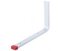 Alberts 805517 Gancho de pared | disponible en diferentes acabados | recto | aluminio | profundidad 230 mm | altura 130 mm
