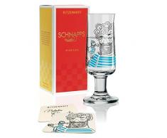 RITZENHOFF Schnapps - Vaso de chupito de Natalia YablunOraca de cristal, 40 ml, con cinco tapas