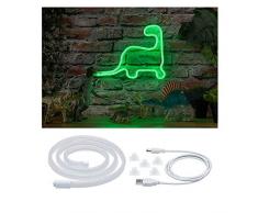 Paulmann USB Strip Green 70563 Neon Colorflex LED 1 Tira de luz Verde de 4,5 W para Doblar, Blanco
