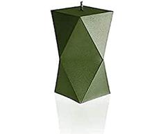 Candellana Hecho a Mano Geometric Vela de Regalo - Divertida - Vela Decorativa - Decoración del Hogar - Regalos para Amigos - Mecha de Algodón - Tiempo de Quemado 25h - Vela Dark Green