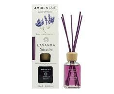 Ambientair Home Perfumes. Difusor de Varillas perfumadas. Ambientador Mikado Lavanda. Difusor 50 ml con palitos de ratÃ¡n.