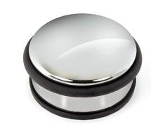 Kangaro Tope para Puerta (1250 g), Color Cromado, Metal y plÃ¡stico, Chrom, 10 x 4,5 cm