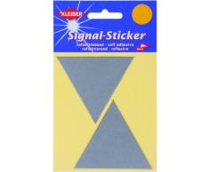 Kleiber - Pegatinas Reflectantes Grandes, con Forma de triÃ¡ngulo, Color Plateado