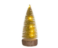 DCASA, figura arbol 20cm con luz led led led 2xaaa, colección navidad