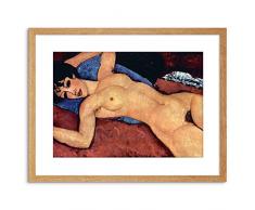 Wee Blue Coo Painting Modigliani - Cuadro de Pared con Marco reclinable