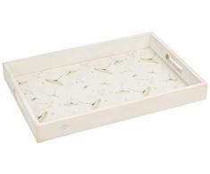 MI CASA Bandeja Decorada Madera 30X44X5, Unico