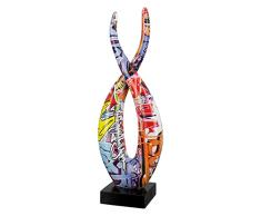 Casablanca Figura Decorativa de Escultura de Llama XL â DecoraciÃ³n Moderna de Resina â DiseÃ±o de Arte Callejero â Multicolor Altura 36 cm