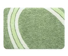 Spirella colección Curve, Alfombrilla de Ducha 60 x 90,100% Polyester, Microfibra,Verde, grün, 90 x 60 x 30 cm
