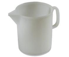 PLASTIME Suave Jarra medidora, Blanco, 3 litros