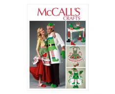 McCalls Patterns MC 6860 - Patrón con instrucciones para coser disfraces y decoración de Navidad (talla única), multicolor
