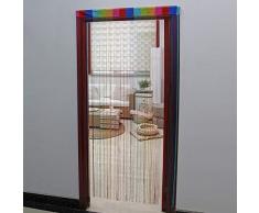 JVL Cortina para Puerta, diseño de arcoÃris, 200 x 90 cm Aprox, Talla única