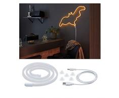 Paulmann USB Strip Orange 70562 Neon Colorflex LED 1 Tira de luz Naranja de 4,5 W para Doblar, Blanco