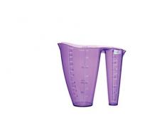 Colourworks CW2IN1MJUGPUR Jarra medidora de plÃ¡stico 2 en 1 para ingredientes secos y lÃ­quidos