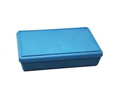 WISSNER active learning - Caja con tapa apilable azul - RE-WoodÂ®