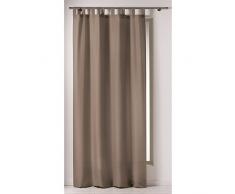 Douceur dIntérieur - 1603732, Cortina Trabillas, 140 X 260 Cm, Punchy, Poliéster Liso, Marron