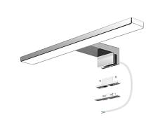 Aourow LED Luz Espejo 5W 500 LÃºmenes,LÃ¡mpara Espejo BaÃ±o Blanco FrÃ­o 6000K,Apliques Espejo de BaÃ±o Inoxidable IP44,Sin Luz de Gabinete Parpadeante Para el BaÃ±o, Longitud del Producto:30cm